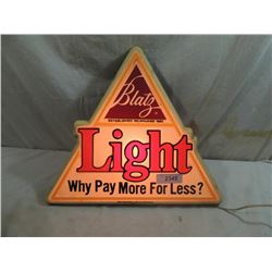 VINTAGE BLATZ LIGHT BEER SIGN