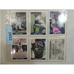 1992 FRONT ROW HANK AARON CARD SET