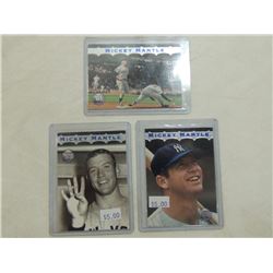 LOT 3 1996 TOPPS MICKEY MANTLE CARDS