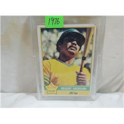 1976 TOPPS REGGIE JACKSON #500 BASEBALL CARD