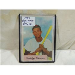 1954 BOWMAN MICKEY VERNON #152 BASEBALL CARD