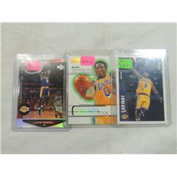 LOT 3 MISC KOBE BRYANT BASKETBALL CARD