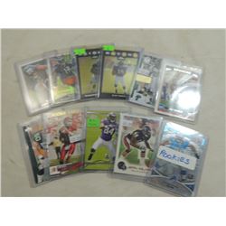 LOT 11 MISC ROOKIE FOOTBALL CARDS