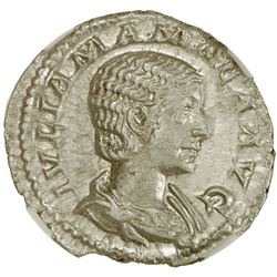 ROMAN EMPIRE: Julia Mamaea, mother of Severus Alexander, 222-235, AR denarius