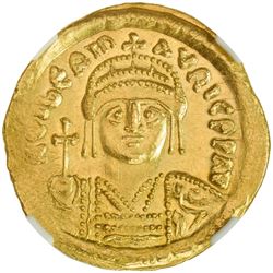 BYZANTINE EMPIRE: Maurice Tiberius, 582-602, AV solidus (4.49g), Constantinople