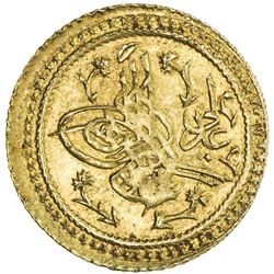 TURKEY: Mahmud II, 1808-1839, AV surre altin (1.58g), Kostantaniye, AH1223 year 16