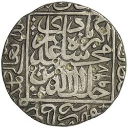 MUGHAL: Akbar I, 1556-1605, AR rupee (11.25g), Lakhnau, AH967
