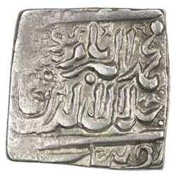 MUGHAL: Akbar I, 1556-1605, AR square rupee (11.08g), Bang, AH1004, KM-A82.1