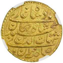 MUGHAL: Shah Jahan I, 1628-1658, AV mohur, Surat, year 2
