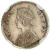Image 1 : BRITISH INDIA: Victoria, Queen, 1837-1876, AR 2 annas, 1876(c)