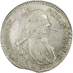 ORDER OF MALTA: Emmanuel de Rohan, 1775-1797, AR 30 tari, 1795