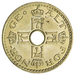 NORWAY: Haakon VII, 1905-1957, nickel-brass 50 ore, 1942