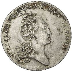 GRAND DUCHY OF WARSAW: Friedrich August I, 1807-1815, AR talar, Warsaw, 1812