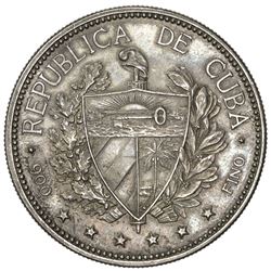 CUBA: War of Independence, 1895-1898, AR souvenir peso, 1897