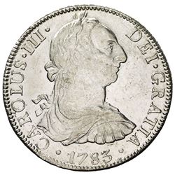 MEXICO: Carlos III, 1760-1788, AR 8 reales, 1783-Mo
