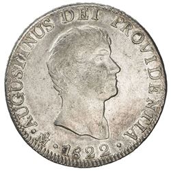 MEXICO: Augustin Iturbide, 1822-1823, AR 8 reales, 1822-Mo