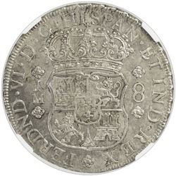 PERU: Fernando VI, 1746-1759, AR 8 reales, 1759