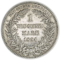 GERMAN NEW GUINEA: Wilhelm II, 1888-1914, AR mark, 1894-A