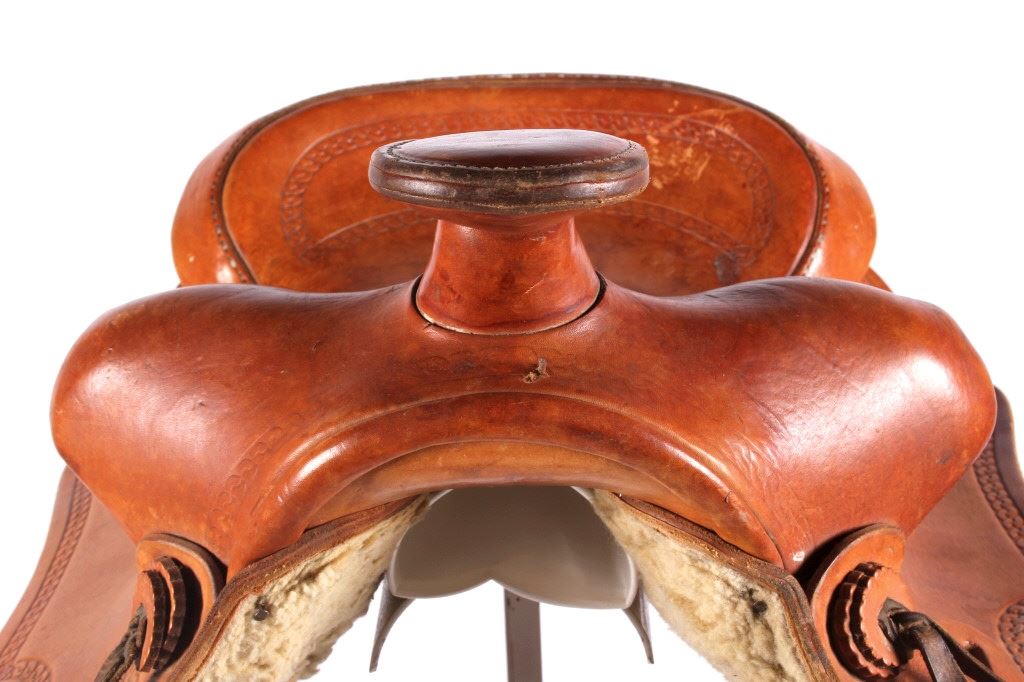 Bona Allen Tooled Saddle Fort Worth, Texas