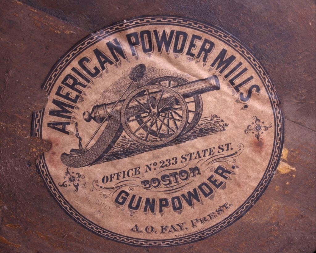 Antique 1800's Wooden Gun Powder Keg