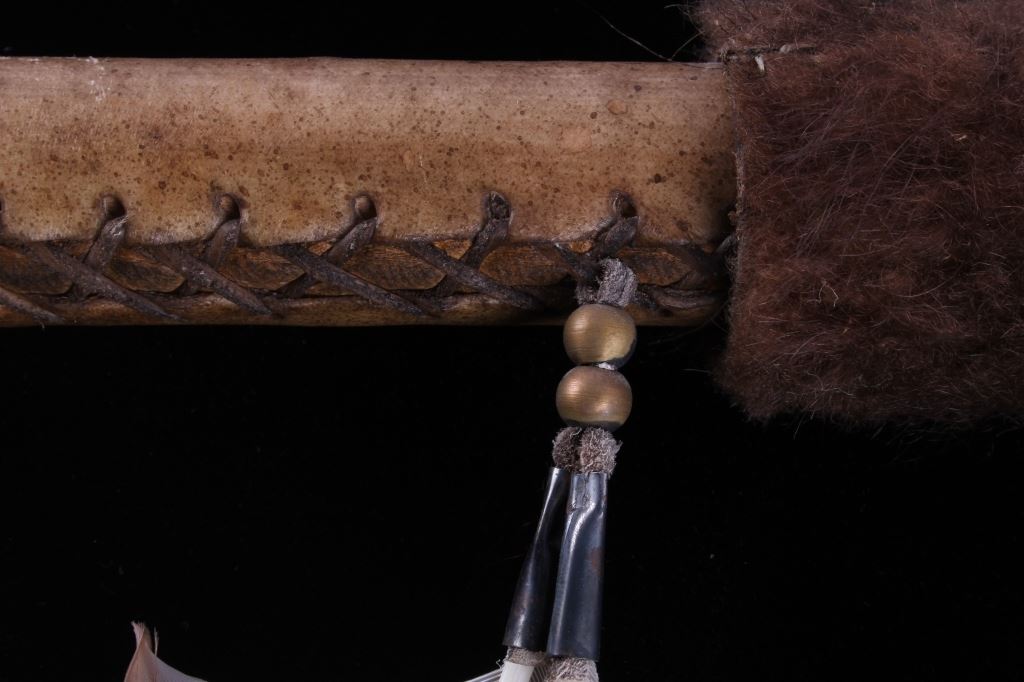 Northern Plains Indian Rawhide Mace War Club