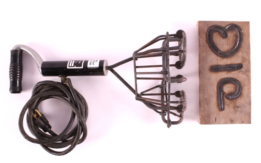 Montana Electric Livestock Branding Iron Heart P