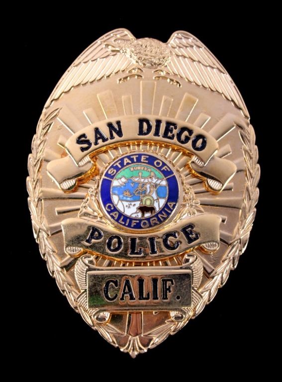 San Diego Police Officer Badge