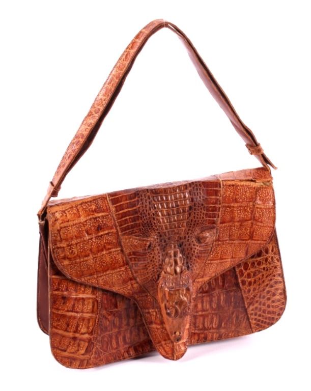 0401~Alligator Skin Key Pouch main image 1