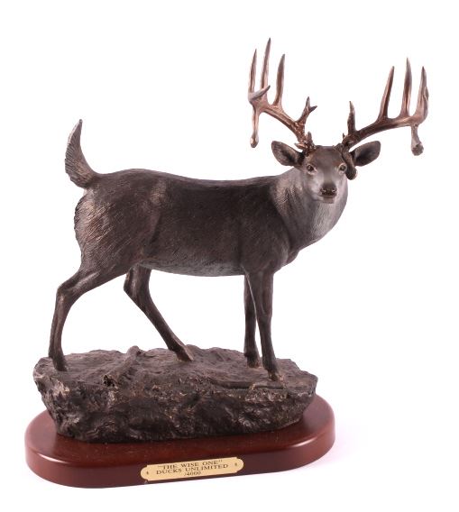 Ducks Unlimited Whitetail Deer Statue