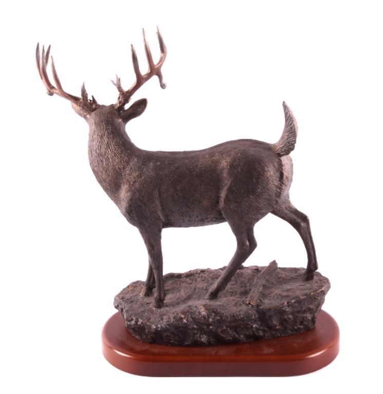 Ducks Unlimited Whitetail Deer Statue