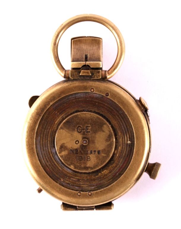 1918 WWI Brass Engineer's Compass