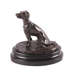 Antique American Hunting Dog Bronze