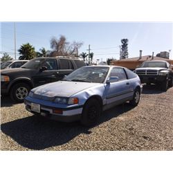 89 Honda Civic CRX 2 Dr  Hatchback - T - `DRIVE