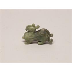 Mythical Beast Carved Chinese Hardstone