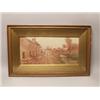 Image 1 : F. Meginn Watercolor Country Road With Figure