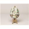 Image 1 : Russian Enamel Gilt Silver Egg Stand