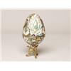 Image 2 : Russian Enamel Gilt Silver Egg Stand