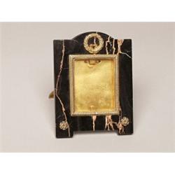 Russian Gilt Silver & Marble Picture Frame