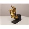 Image 1 : 19th C. Gilt Bronze  Hand of Buddha