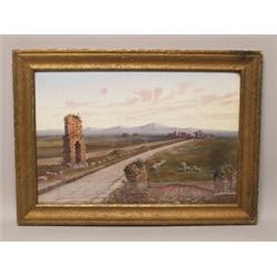 19th C. Italian Watercolor Ruins 