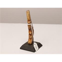 Antique Carved Bone Kris Handle 