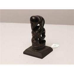 Hantique Carved Horn Kris Handle 