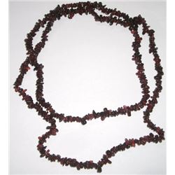 BEAUTIFUL NECKLACE 310 CARATS/62 GRAMS RED GARNET POLISHED GEMSTONE NECKLACE!! ITEM CAME OUT OF ESTA