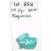 Image 1 : BEAUTIFUL NATURAL TURQUOISE 64.00 CARATS/12.8 GRAMS *MINED IN ARIZONA* POLISHED STONE!! ITEM CAME OU