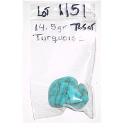 BEAUTIFUL NATURAL TURQUOISE 72.50 CARATS/14.5 GRAMS *MINED IN ARIZONA* POLISHED STONE!! ITEM CAME OU