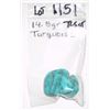 Image 1 : BEAUTIFUL NATURAL TURQUOISE 72.50 CARATS/14.5 GRAMS *MINED IN ARIZONA* POLISHED STONE!! ITEM CAME OU