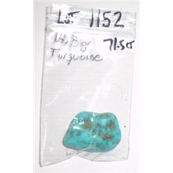 BEAUTIFUL NATURAL TURQUOISE 71.50 CARATS/14.3 GRAMS *MINED IN ARIZONA* POLISHED STONE!! ITEM CAME OU