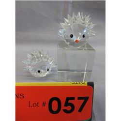 2 Crystal Hedgehogs