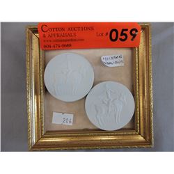 2 Meissen medallions - 1993