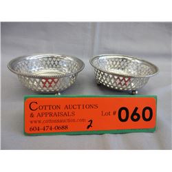 2 Vintage Sterling Silver dishes - 1905